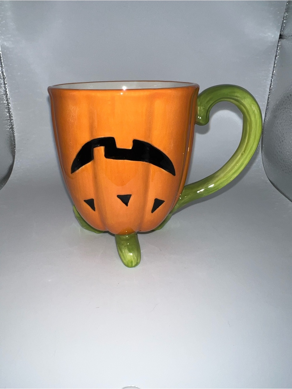 Halloween Pumpkin Ceramic Mug - Orange